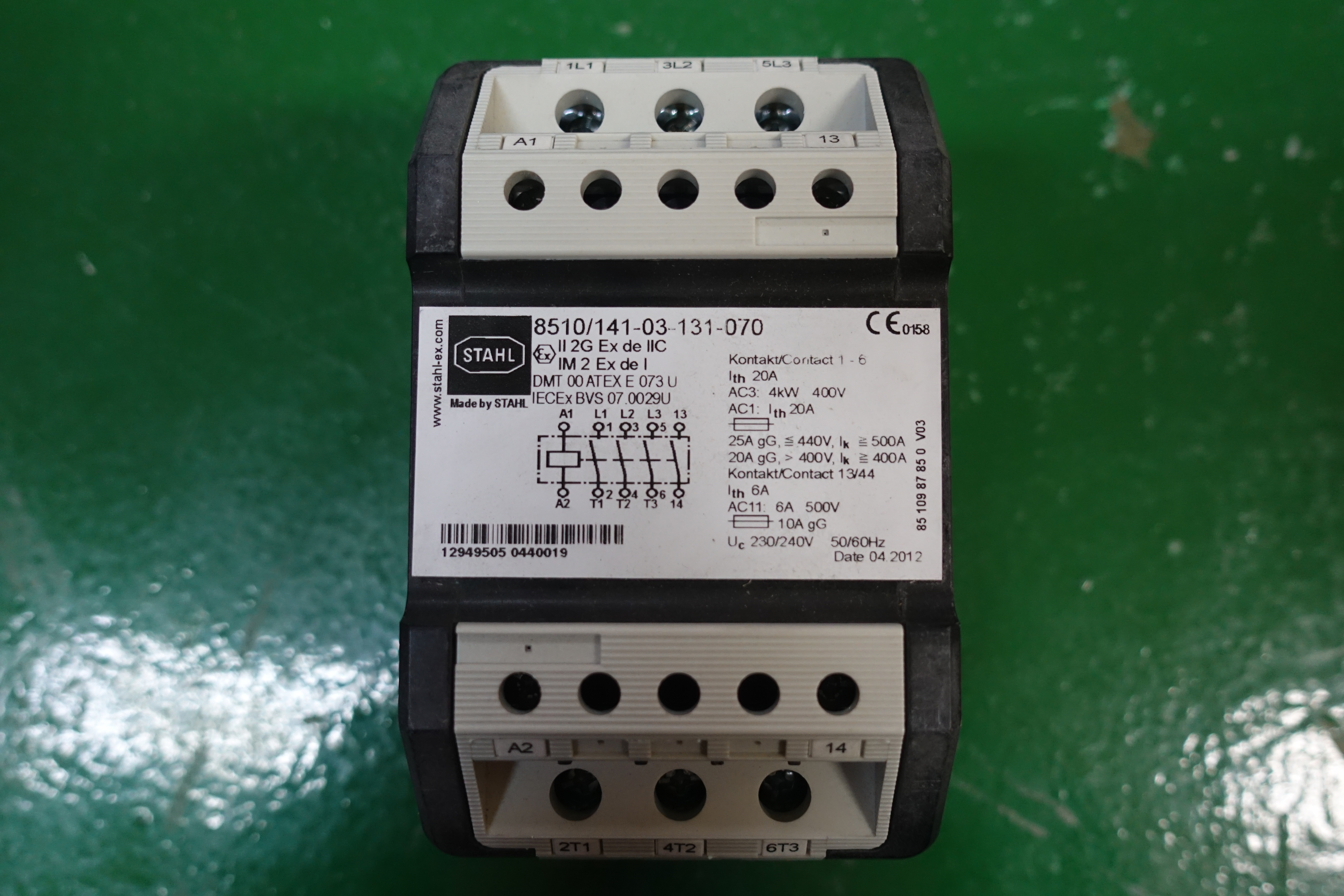 CONTACTOR,EEX,230/240,RVP-4-2393,BARTEC thumbnail