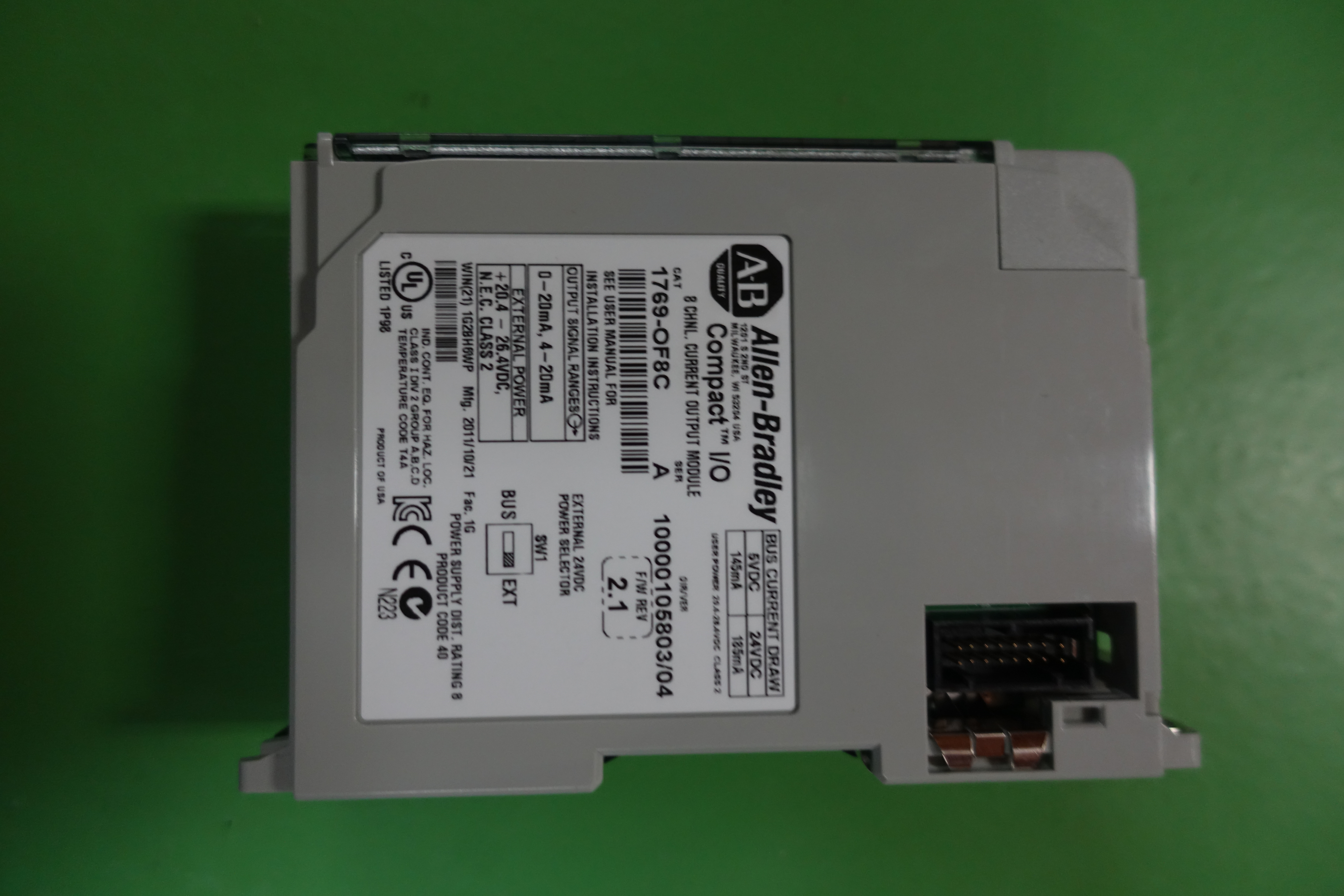 MODULE,ANALOG OUTPUT,1769-OF8C