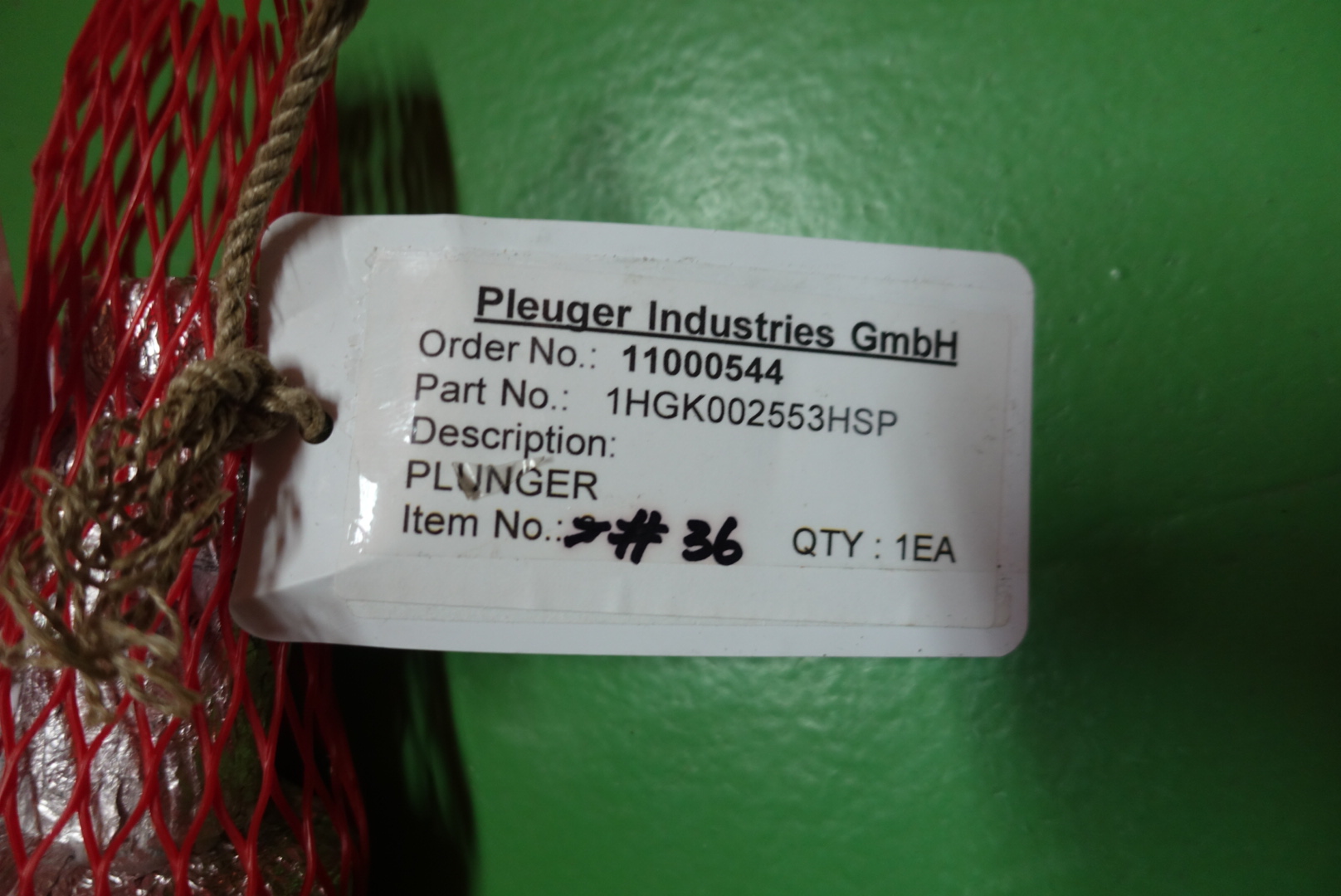 PLUNGER,1HGK002553 thumbnail