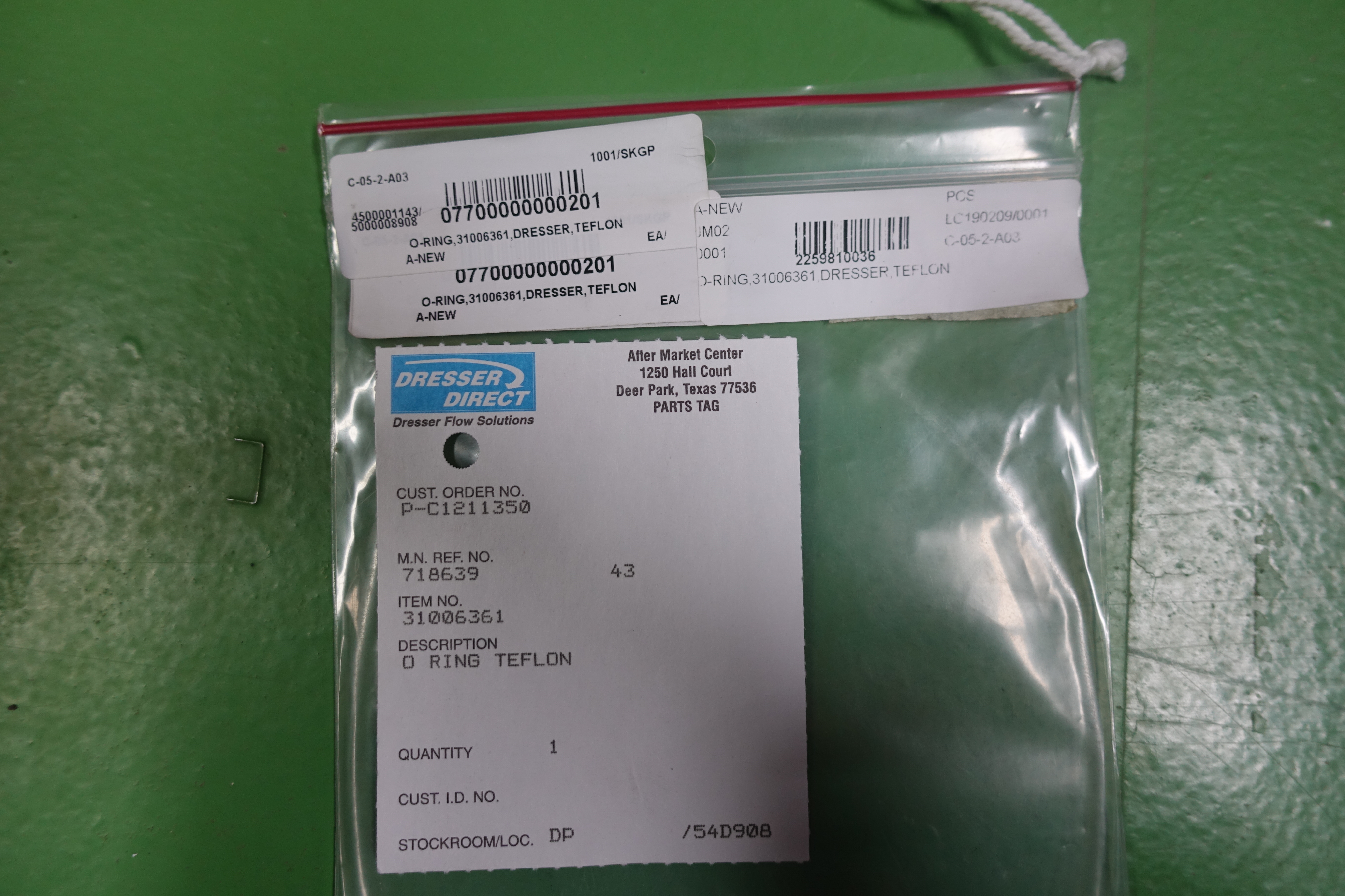 O-RING,31006361,DRESSER,TEFLON