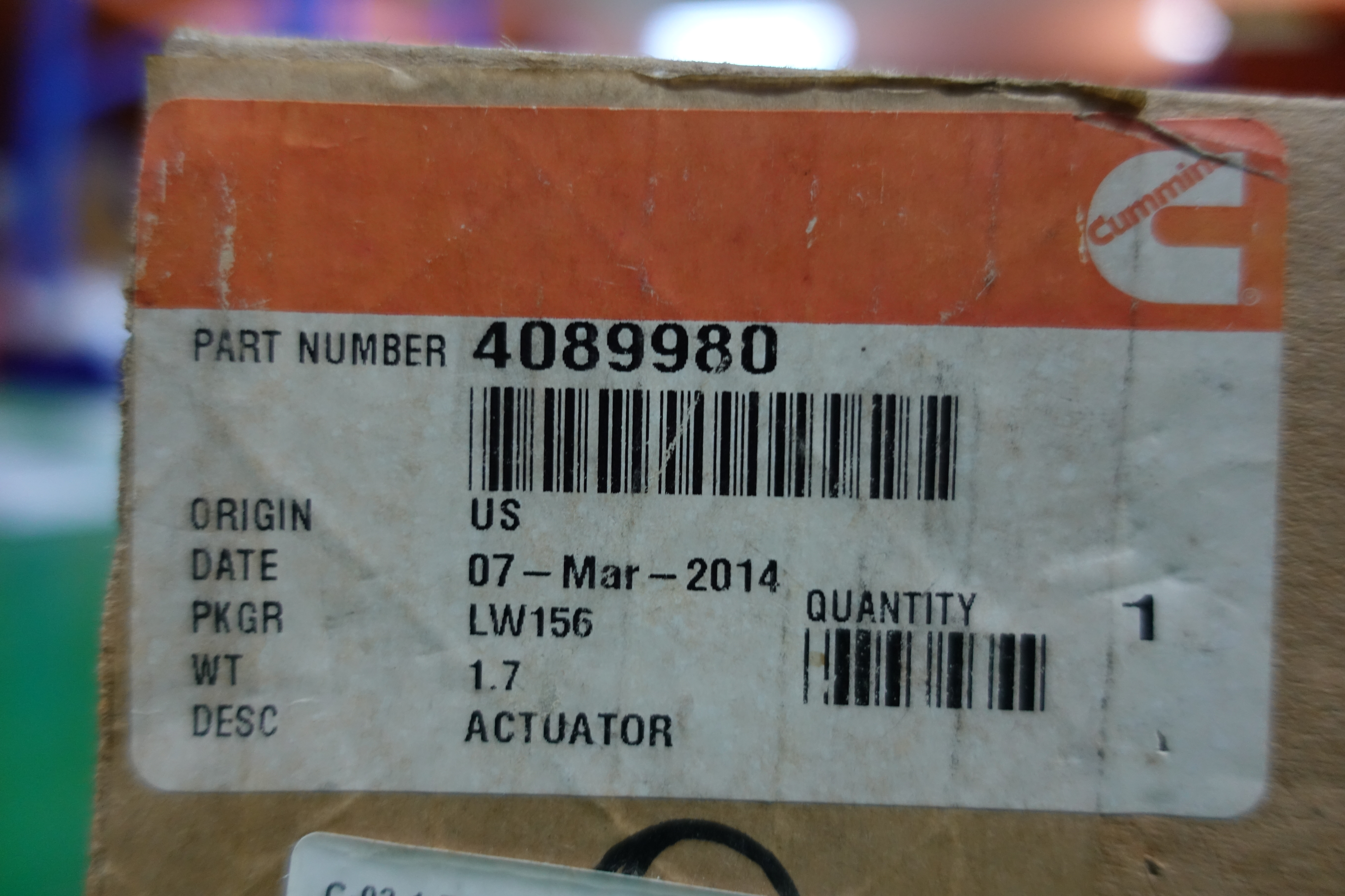 ACTUATOR,4089980,CUMMINS thumbnail