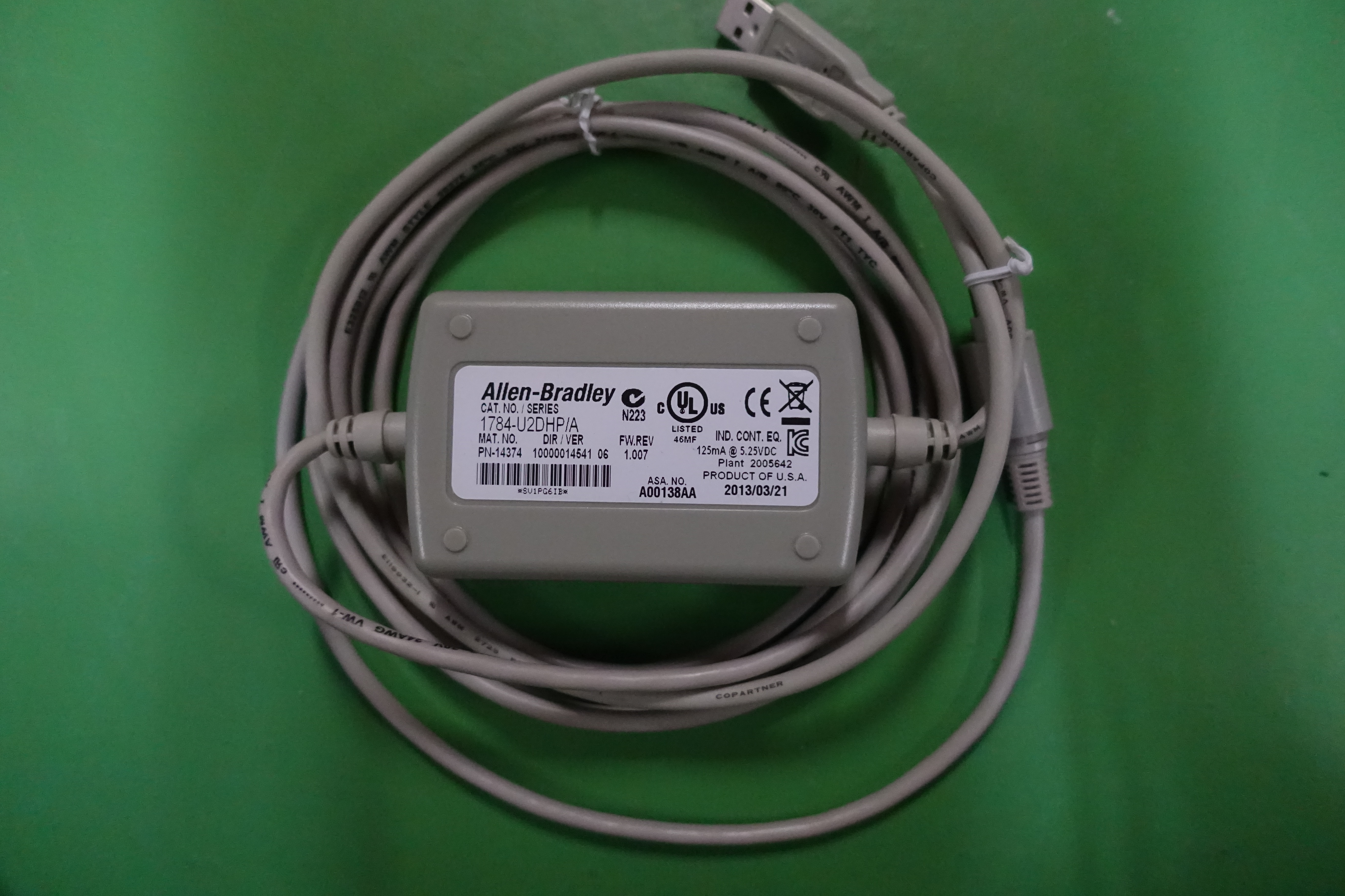 CBL,DATA HIGHWAY PLUS TO USB PORT,1784-+