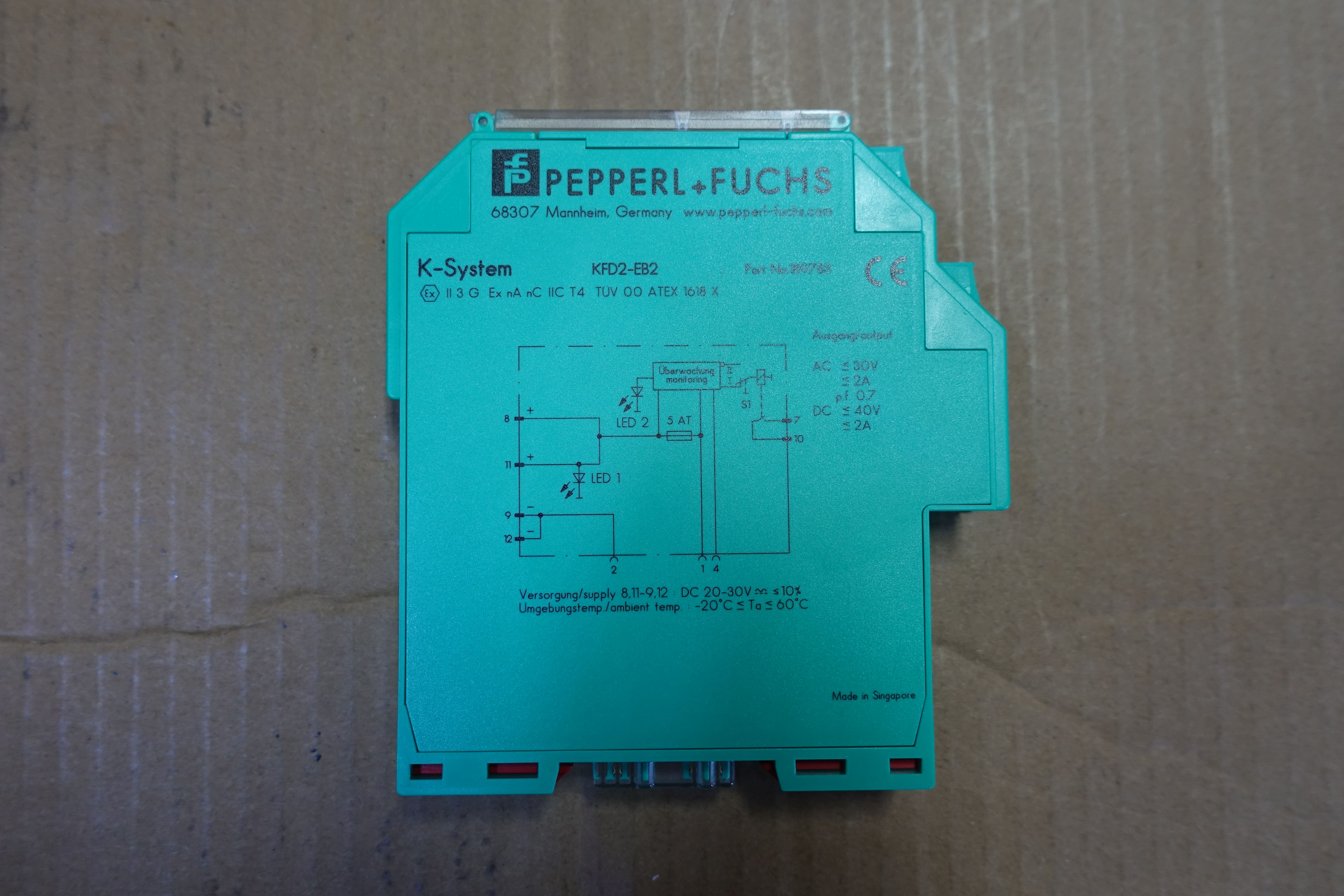 BARRIER,SAFETY,PWR FEED MODULE,KFD2-EB2