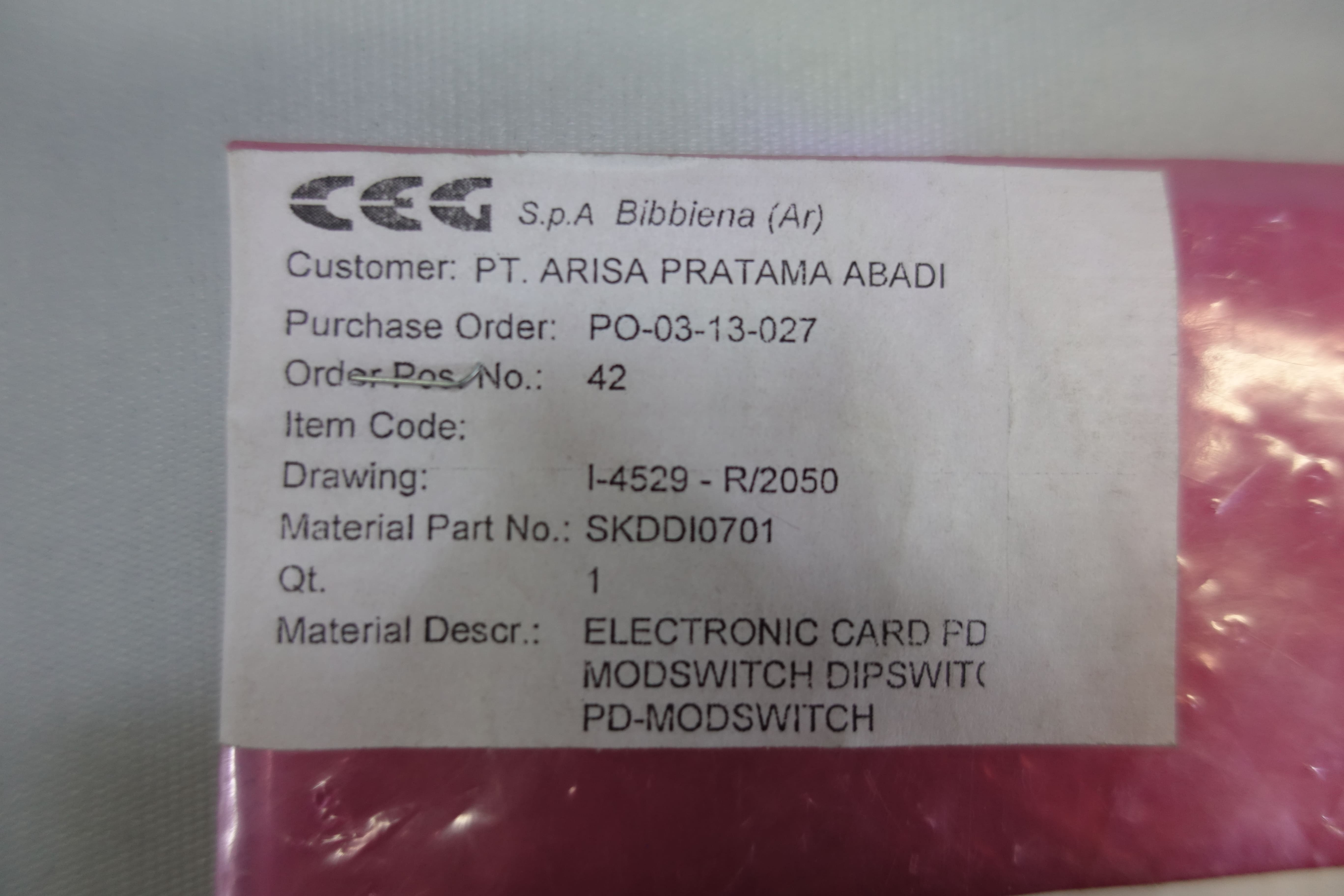 CARD,PD-MODSWITCH,SKDDI0701,FINDER LOHER