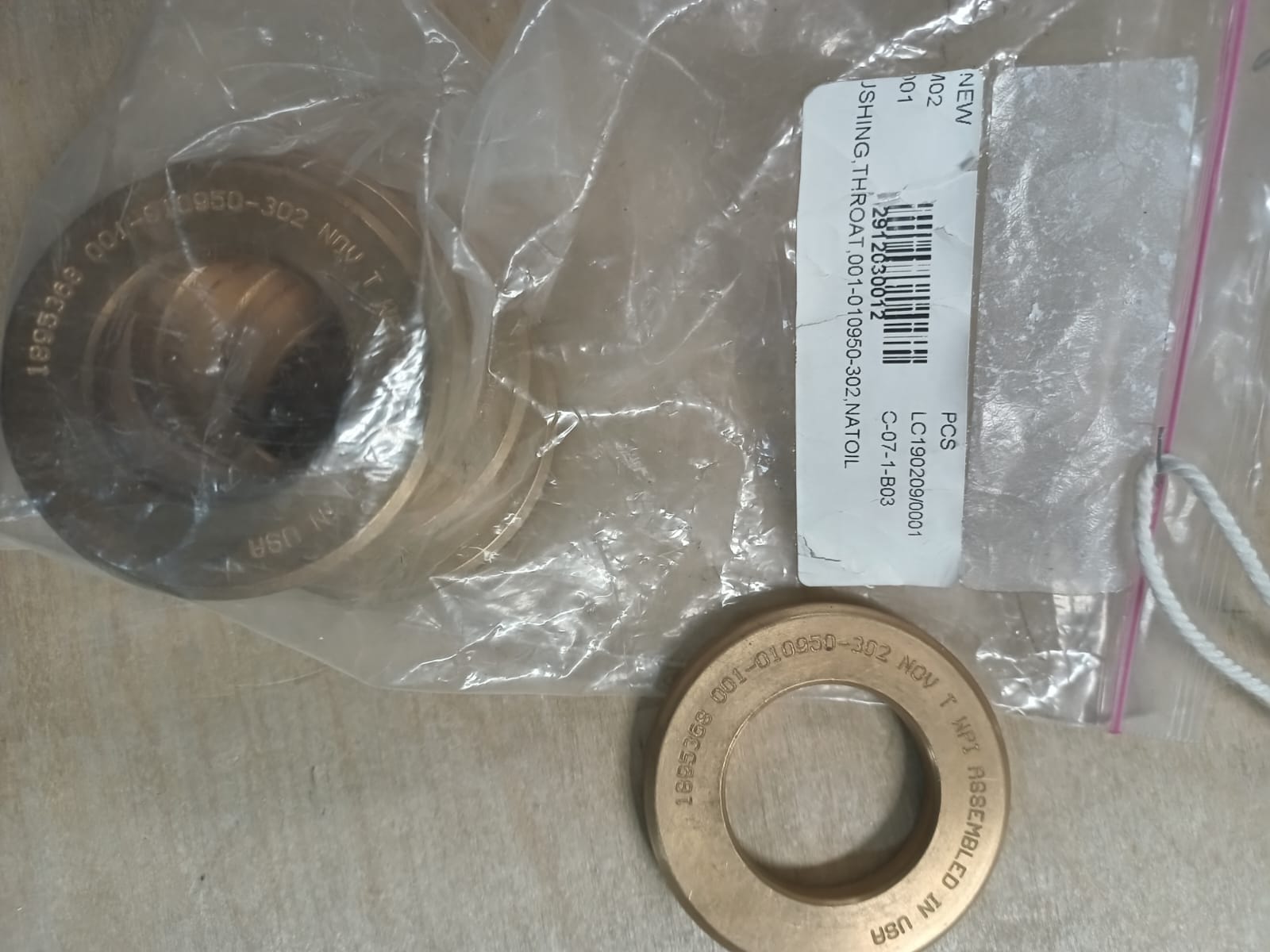BUSHING,THROAT,001-010950-302