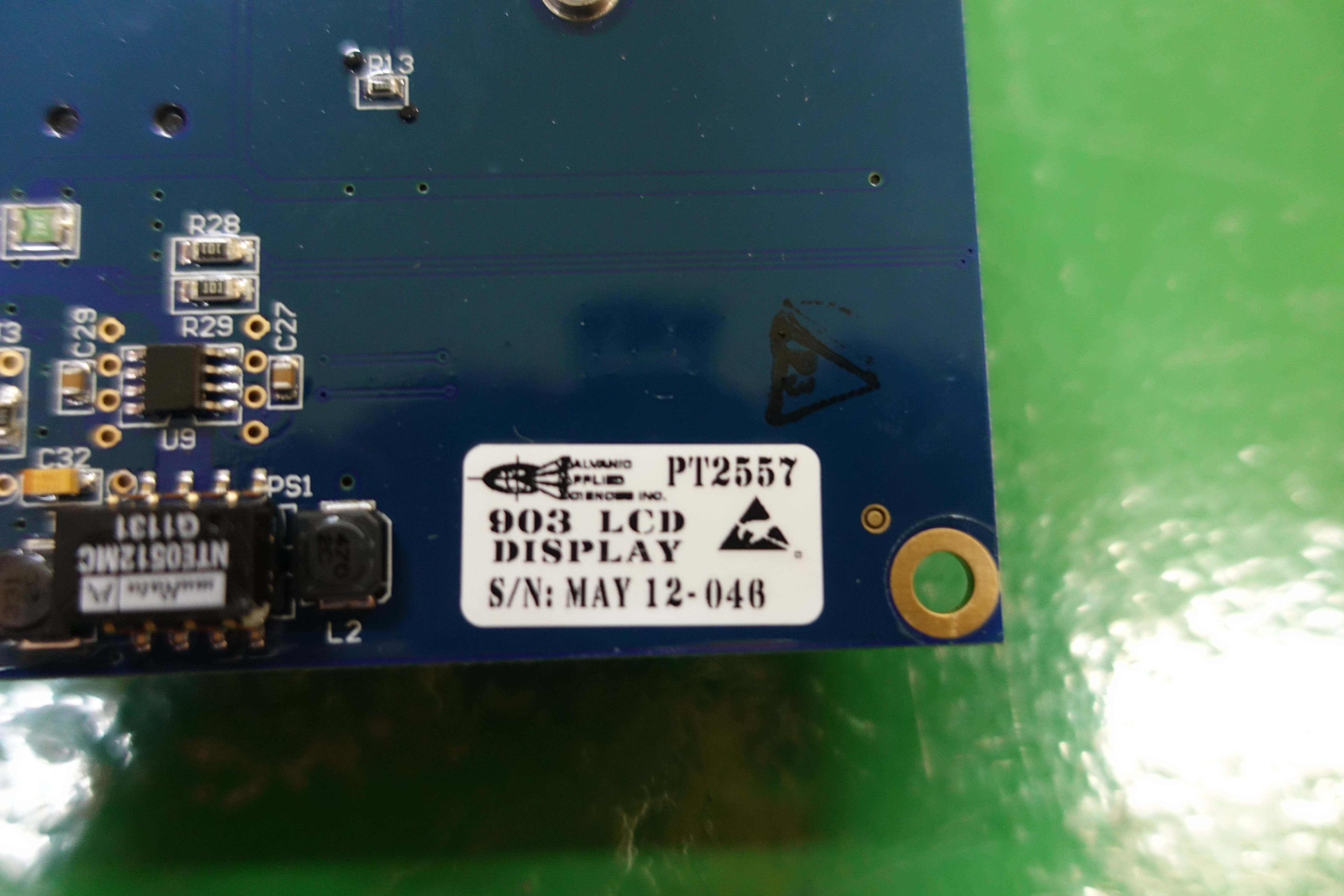BOARD,DISPLAY,PT2557,GALVANIC