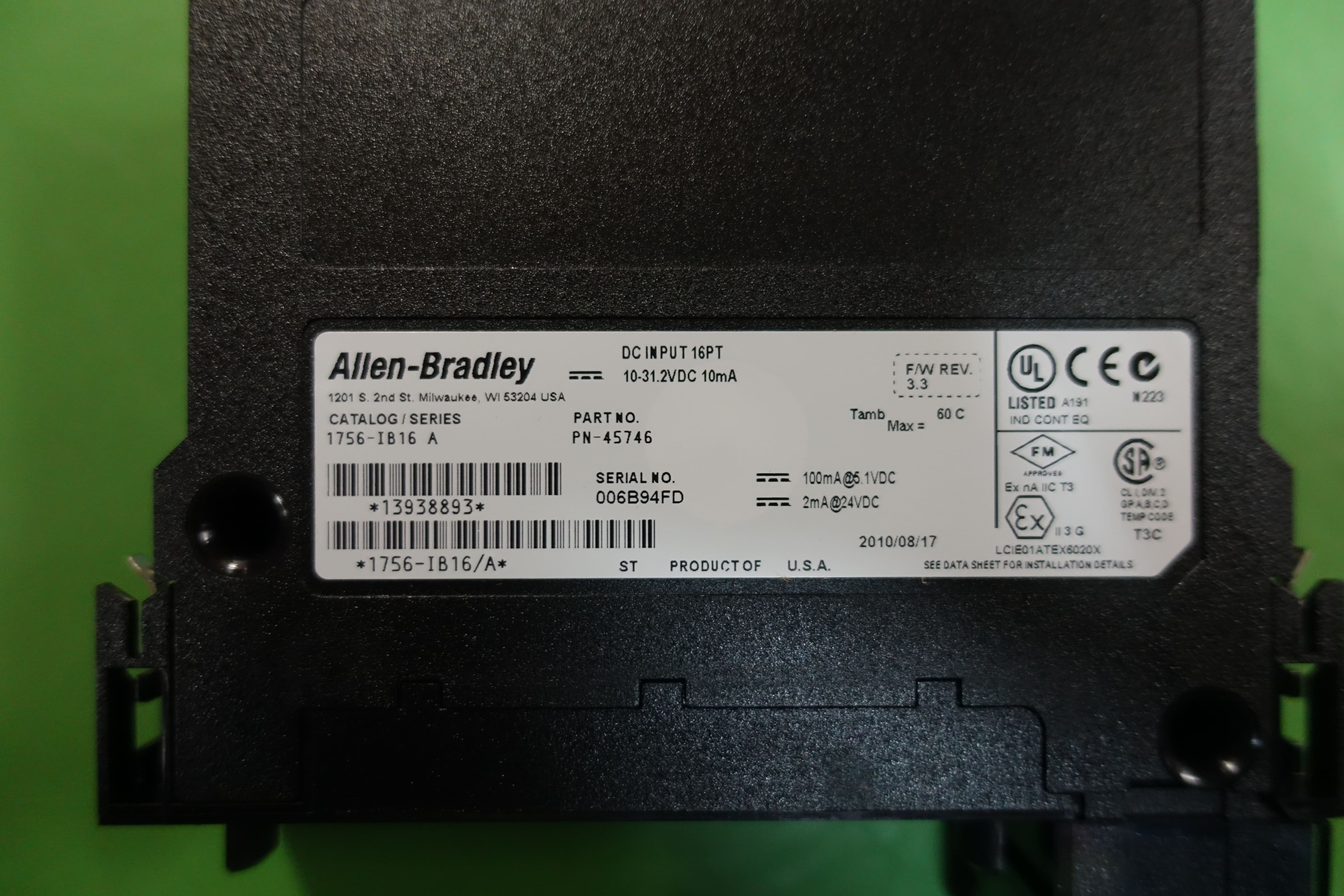 MODULE,OPERATING VOLTAGE,1756-IB16I thumbnail