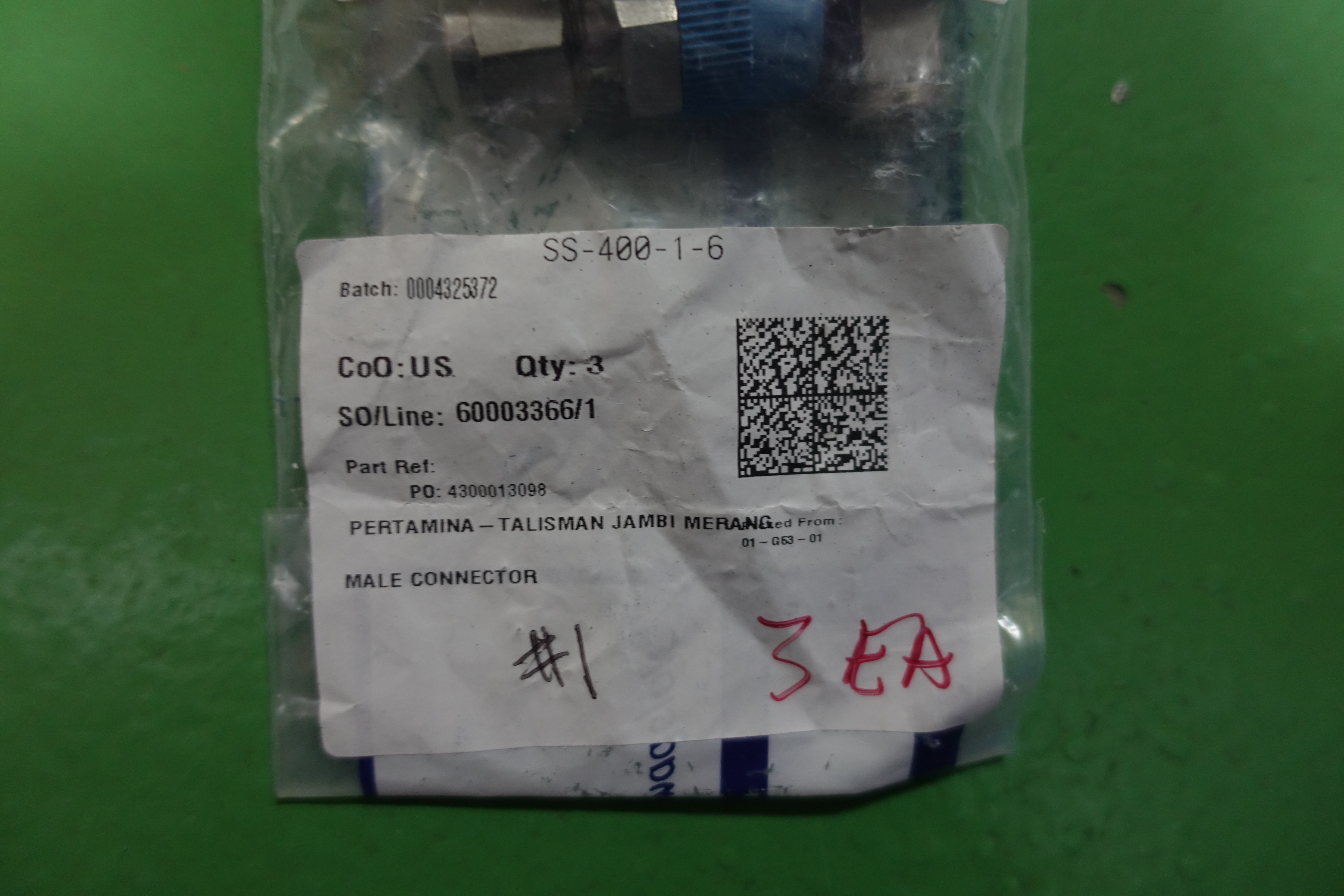 CONNECTOR,COMPR TYPE,M,SS316,CL3K,1/4 thumbnail