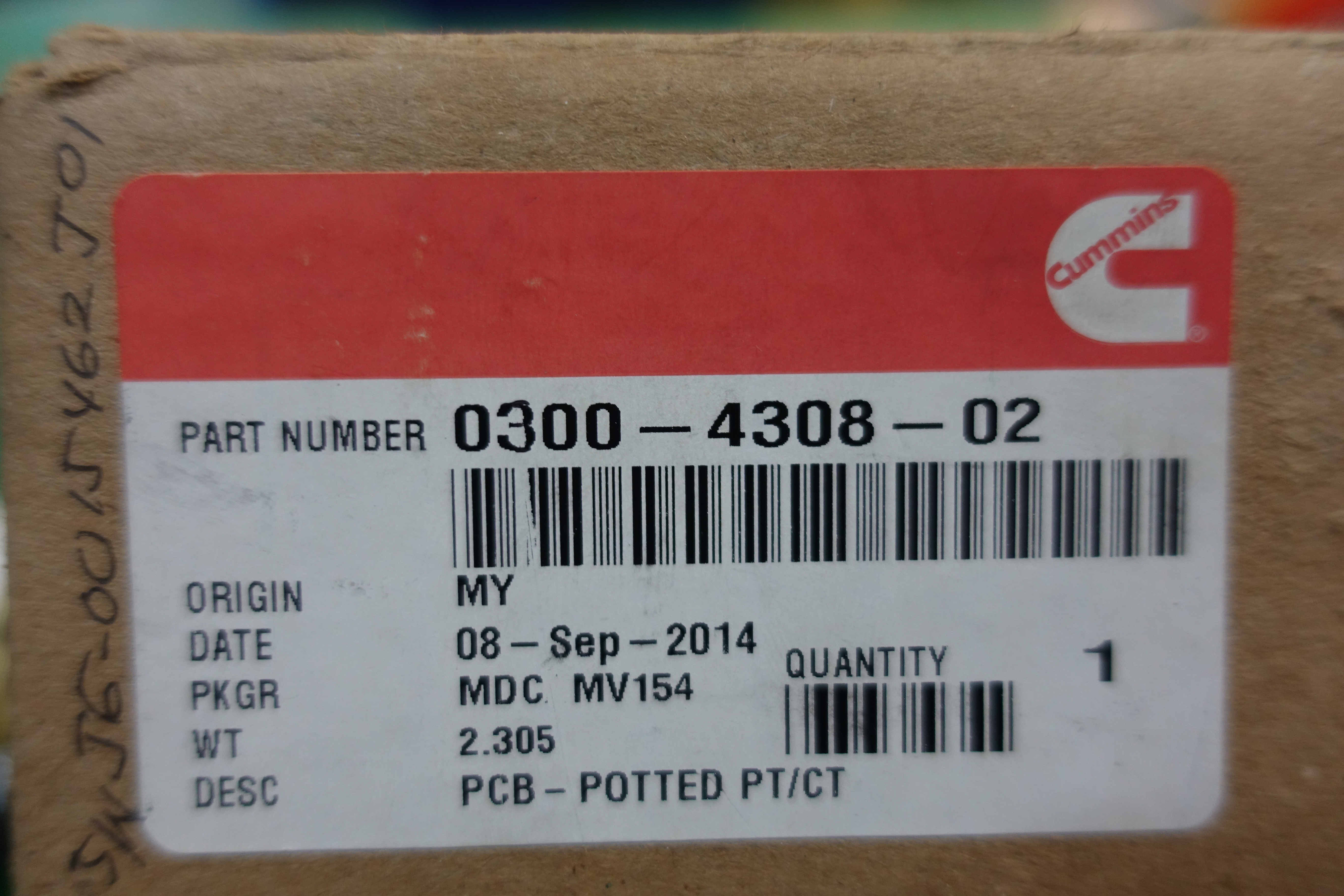 CARD,PCB,POTTED,300-4308-02,CUMMINS